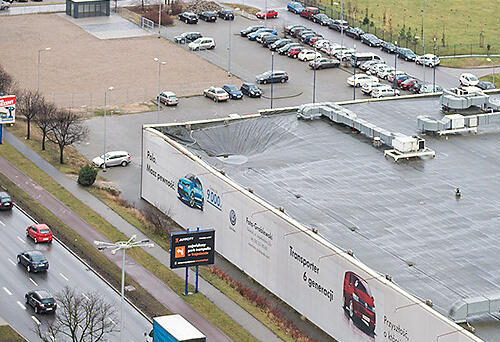 monitoring konstrukcji dachu płaskiego